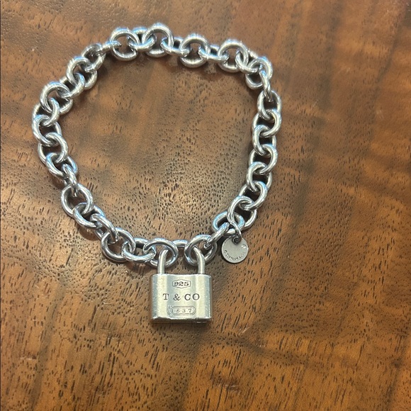 Tiffany & Co. Silver Bracelet with Lock Charm